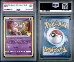 Pokemon TCG Mew Celebrations Holo Rare Card 011/025 PSA 9 - Image 1