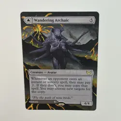 MTG Wandering Archaic Alter Hand Painted Lava Altered Card Explore the Vastlands - Image 5