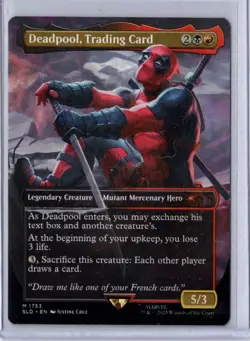 MTG SLD Marvel Deadpool Deadpool, Trading Card Non-Foil Unplayed NM - Image 1