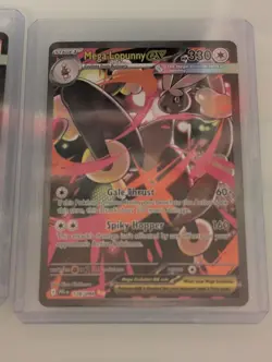 Phantasmal Flames Pokemon Card SIR Lot of 2 Mega Sharpedo and Mega Lopunny - Image 3