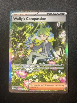 Pokemon TCG Mega Evolution Wally’s Compassion Trainer Card 186/132 Near Mint NM - Image 1