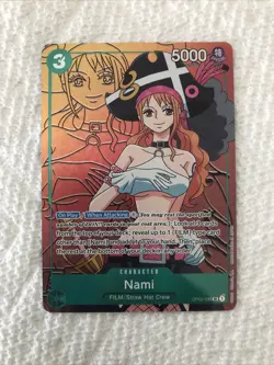 Nami OP02-036 SR Alt Art Parallel & Regular SR 2-card Lot - One Piece TCG - Image 2
