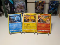 Articuno, Zapdos, Moltres Cosmos Holo 3 CARD SET 021/172 036/195 48/185 LP - Image 1