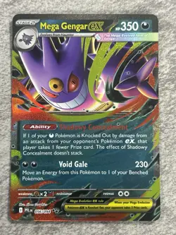 Mega Gengar EX - 056/094 PFL - Phantasmal Flames Near Mint Card Pokemon - Image 1