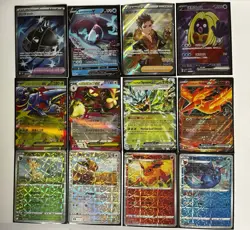 Pokemon Lot Of 12 Cards (Mega ex, Full Art Trainer, V, ex, Eveelutions) Mint - Image 1