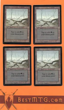 MTG - 12x Swamp (A) - Beta Edition #1 - Image 1