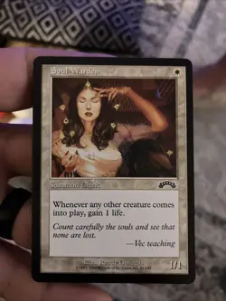 MTG 1x Soul Warden x1 LP Exodus - Image 1