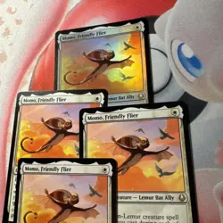 4x Full Set Momo, Friendly Flier Avatar: The Last Airbender 3 Reg., 1 Foil MTG - Image 3