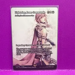Lightning, Lone Commando - N/M Final Fantasy Magic The Gathering MTG - Image 1