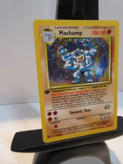 Machamp 8/102 Base Set Holo Rare 1st Edition 1999 WOTC Pokemon TCG - Image 2