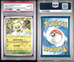 2024 Pokemon Paldea Evolved - Sprigatito #12 ** HORIZONS STAMP ** PSA 10 - GEM - Image 1