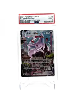 2021 Pokemon Fusion Strike SWSH08 Espeon Vmax #270/264 PSA 9 English Alt Art - Image 1