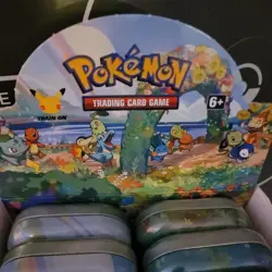 Pokemon Celebrations 25th Anniversary Mini Tins Full Set W/ Display Box - Empty 820650809378 - Image 3