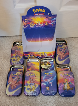 Pokemon TCG Kanto Power Mini Tins EMPTY 6 Tins -NO PACKS with display box - Image 1