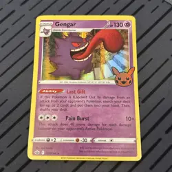 Pokemon TCG Halloween Trick Or Trade Gengar #57/198 Holo Rare - Image 1