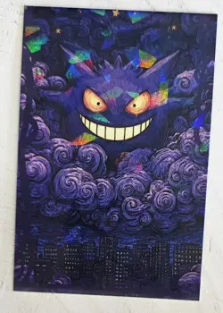 Pokemon Database Halloween Set Gengar Cracked Ice Holo - Image 1