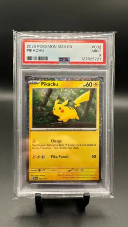 2025 POKEMON M24 EN-MCDONALD'S COLLECTION #002 PIKACHU PSA 9 - Image 1