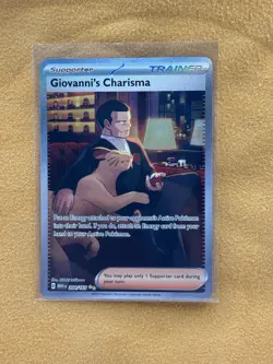 Giovanni's Charisma 204/165 SV10: Destined Rivals NM Pokemon TCG - Image 1