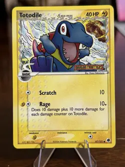 Pokemon Totodile - EX Dragon Frontiers 67/101 Reverse Holo Stamped NM - Image 1