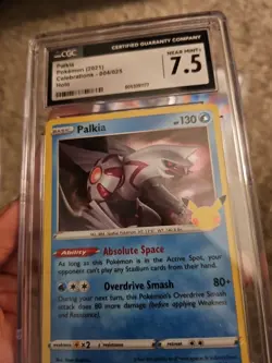 LOT OF 3 CGC Graded Pokemon Sandslash Zubat Palkia - Image 3