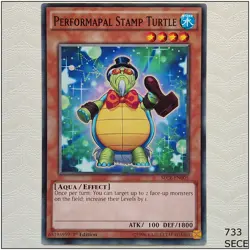 Performapal Stamp Turtle - SECE-EN005 - Common 1st Edition Yugioh - Image 1