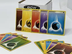 250 Vintage Pokemon Energy Cards. Base, Neo, e-Card and Gym. Mixed Random - Image 1
