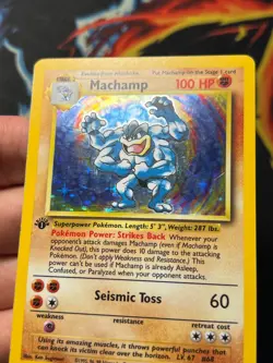 Machamp 8/102 - Holo Rare - Base Set 1st Edition - Pokemon Card B LP - Image 4