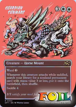 Guardian Sunmare Borderless 0334 MTG Aetherdrift Rare NP Foil - Image 1