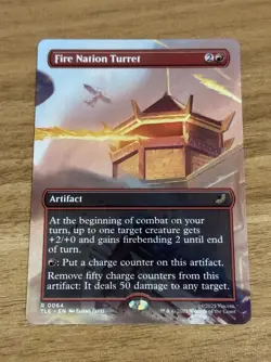Fire Nation Turret - #64 Regular (Borderless) Avatar: The Last Airbender - Mtg - Image 1
