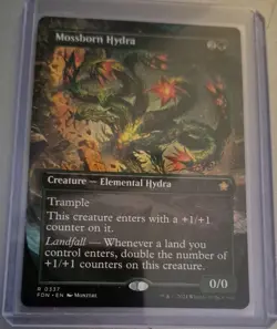 MTG Mossborn Hydra 337 Borderless Regular Rare Foundations FDN - Image 1