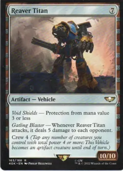 MTG: Warhammer 40,000: Reaver Titan: Lightly Played Condition - Image 1