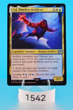 MTG Cid, Timeless Artificer (0409) Final Fantasy Foil - Image 1