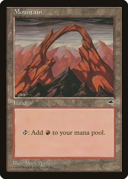 Lot of 20x Mountain #345 - TMP Tempest Basic Land MTG Magic PL - Image 1