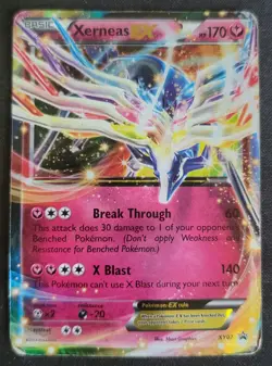 Xerneas Ex XY07 Pokemon TCG Black Star Promo Ultra Rare DMG - Image 1