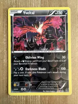 Yveltal - 65/114 - Steam Siege XY Reverse Holo - Pokemon Card - LP - Image 1