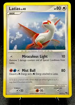 Latias 3/17 LP Non Holo Rare Pop Series 7 Pokemon League Challenge Promo! - Image 1