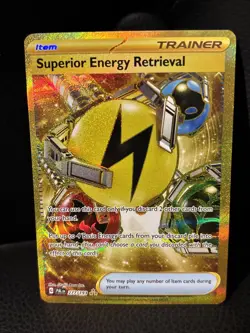 Superior Energy Retrieval 277/193 Paldea Evolved Gold Hyper Rare Pokemon TCG NM - Image 1