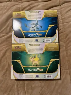 Pokemon TCG Glaceon & Leafeon VSTAR Special Collection Box SET - Factory Sealed - Image 2