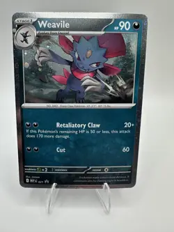 Weavile 021 Black Star Promo - Cosmos Holo - Mega Evolution Promo - Pokemon TCG - Image 1
