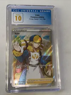 Pokemon Crown Zenith Volo 151/ Full Art Trainer - CGC Pristine 10 - Image 1