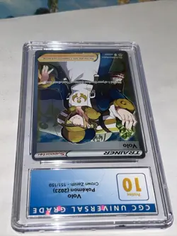 Pokemon Crown Zenith Volo 151/ Full Art Trainer - CGC Pristine 10 - Image 5