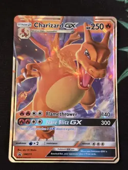 Pokemon Black Star Promo Charizard GX SM211 NM 48 - Image 1