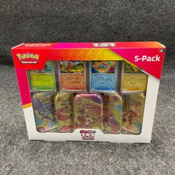 Pokemon TCG: Scarlet & Violet 151- Mini Tins 5-Pack (Worn Box) - Image 1