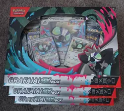 Pokemon TCG Grafaiai EX Collection Box New Sealed Lot Of 3 - Image 1