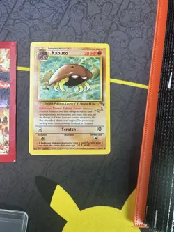Pokemon Card Kabuto 50/62 Fossil Set WOTC Stamped Gold W 204💎NM💎 - Image 1