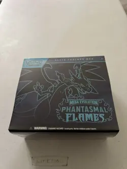 Pokemon TCG Mega Evolution Phantasmal Flames Factory Sealed Elite Trainer Box - Image 1