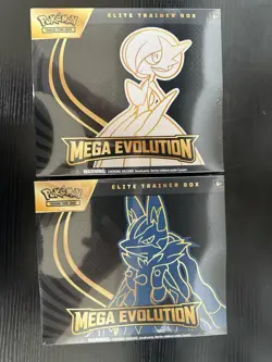 Pokemon Mega Evolution Elite Trainer Box ETB Set of 2 Sealed - Image 1