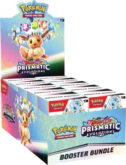 2025 Pokemon Prismatic Evolutions Sealed Booster Bundle Display Box - Image 1