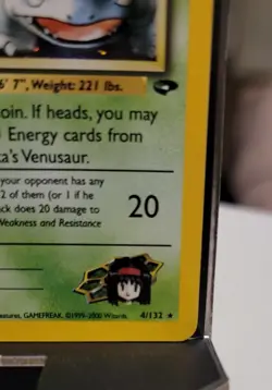 Pokemon Erika's Venusaur 4/132 - Gym Challenge Holo Rare Swirl and Orb Holo - Image 4