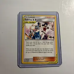 Sabrina & Brycen - SM246 - SM Black Star Promos NM, English Pokemon Pokemon Prom - Image 1